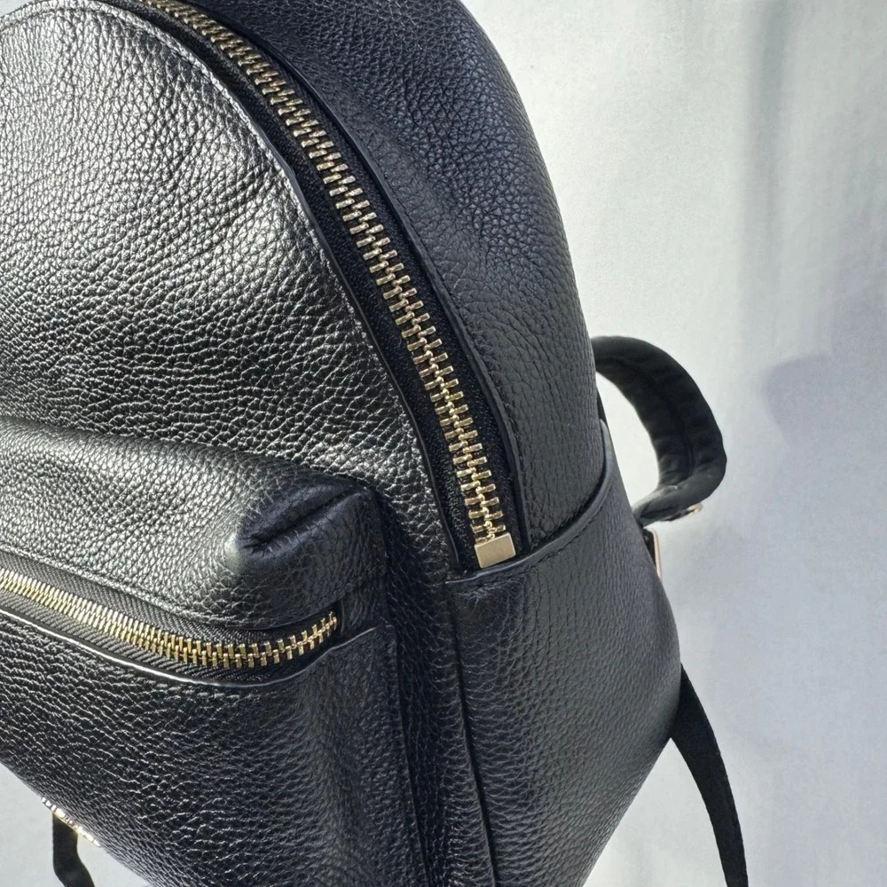 Coach Mini Charlie‎ Backpack Black Pebbled Leather Gold Hardware #M1567-F38263